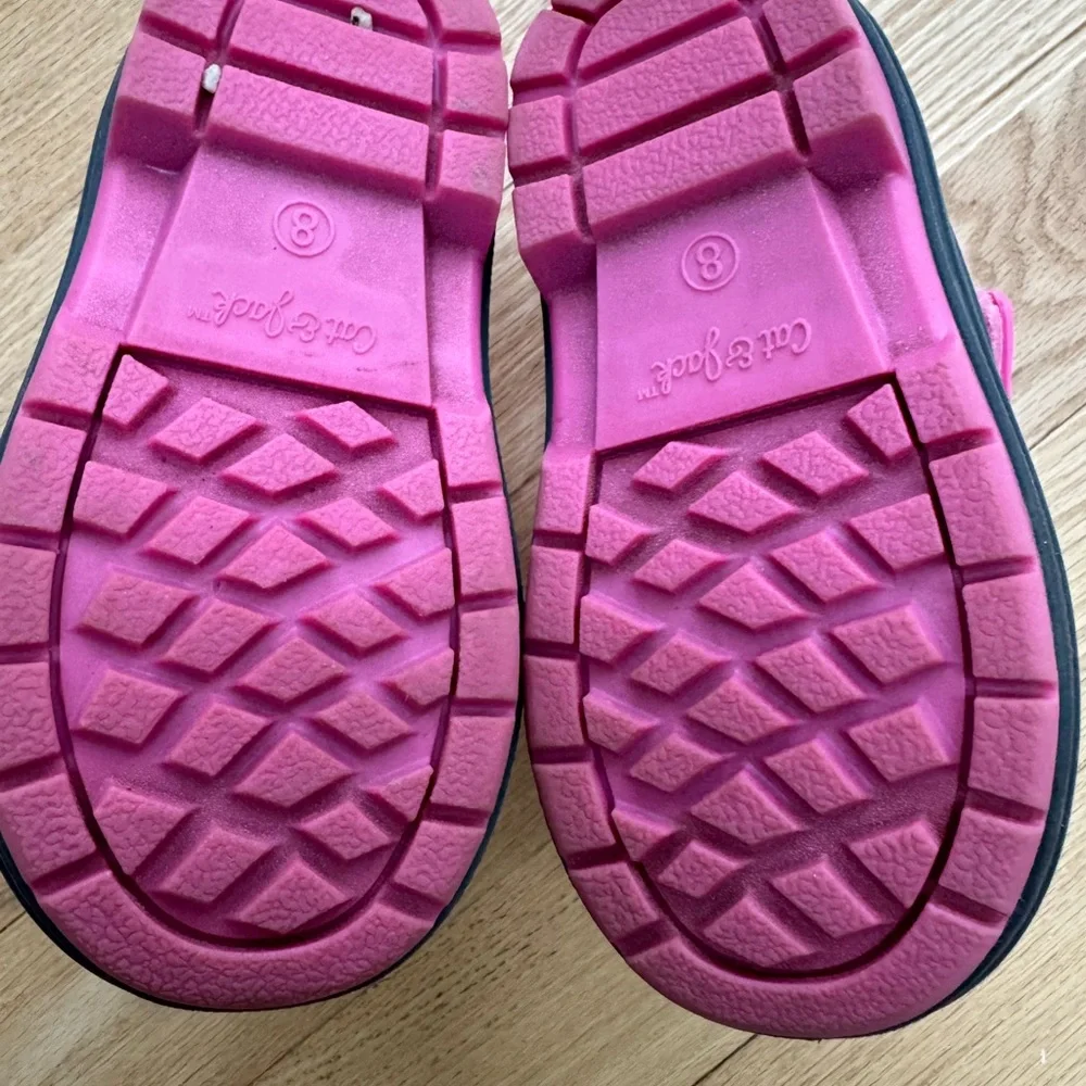 Cat & Jack Pink and Gray Kids Boots - Picture 2 of 2